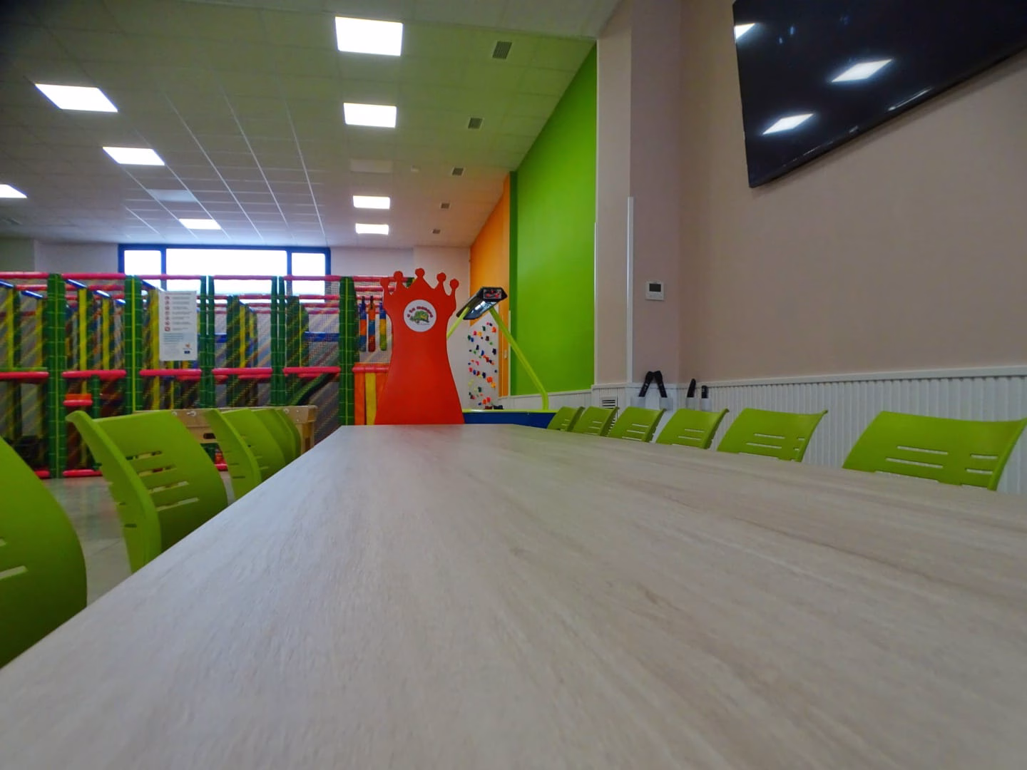 Área de comedor para celebraciones